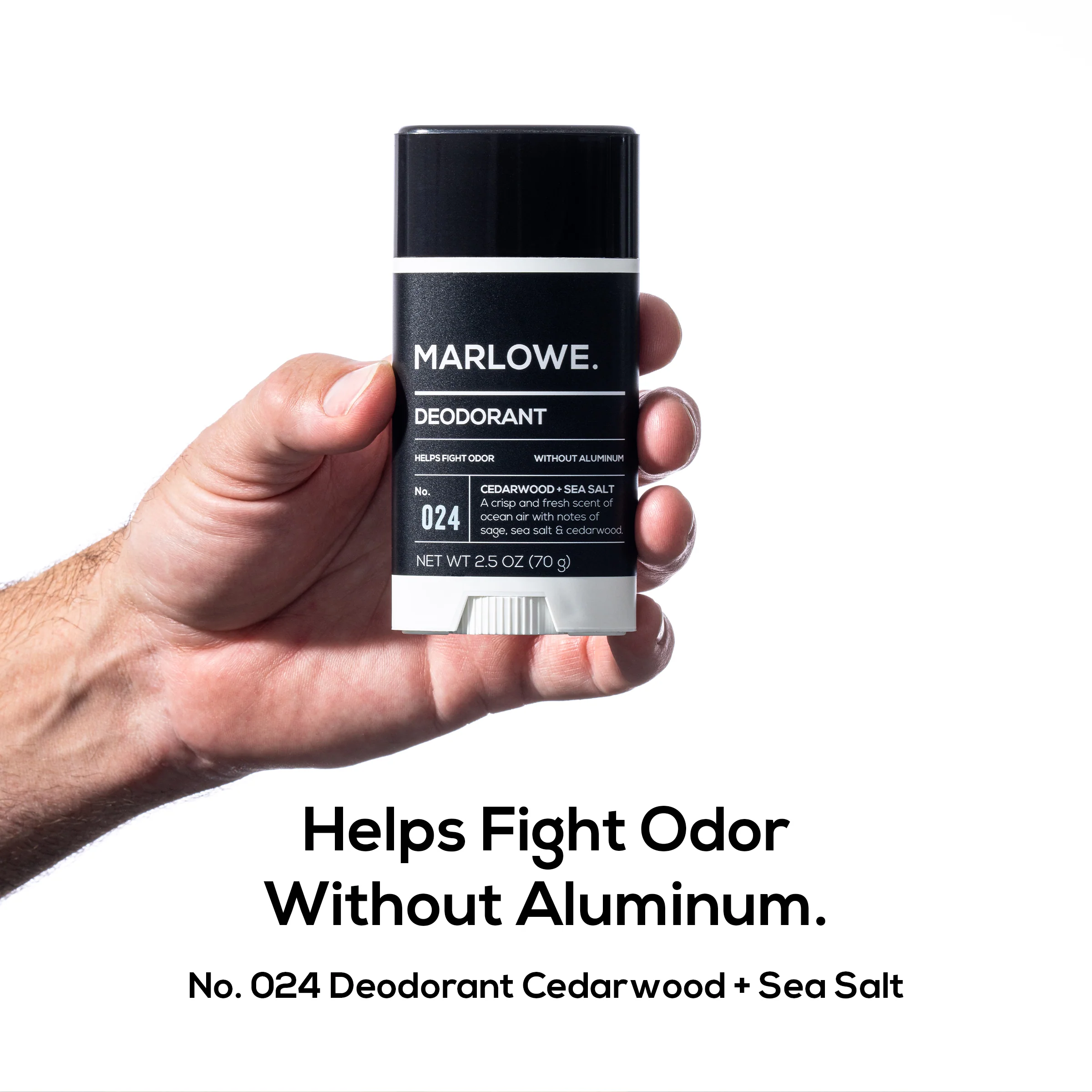Aluminum-Free Deodorant Stick  — Cedarwood + Sea Salt Scent - Image 5