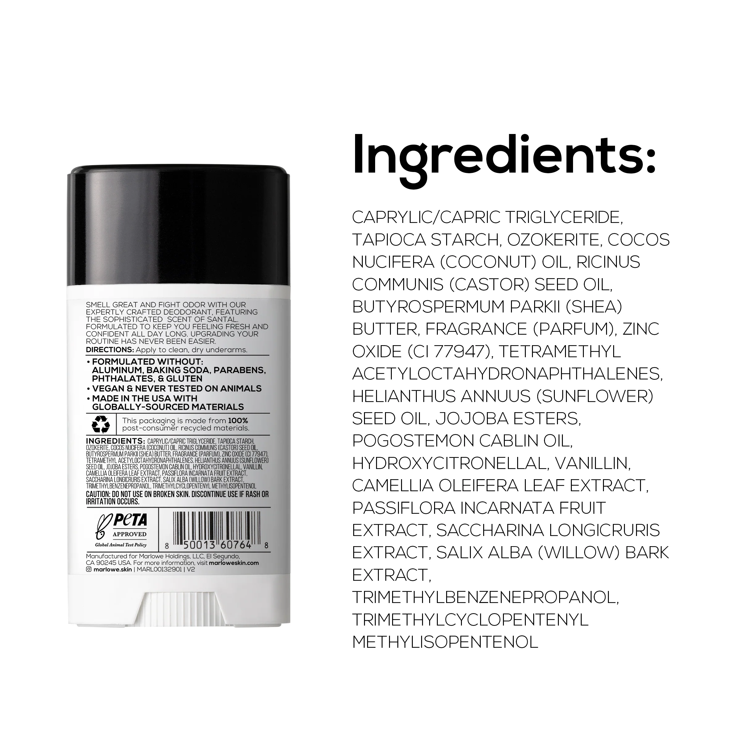 Aluminum-Free Deodorant Stick — Santal Scent - Image 5