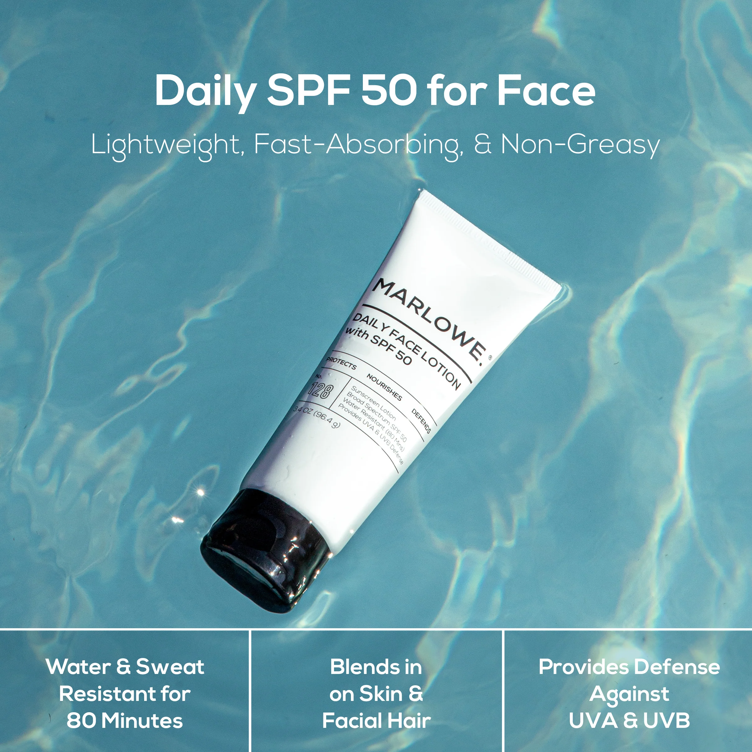 Daily Face Lotion SPF 50 Sunscreen, Fragrance-Free - Image 3